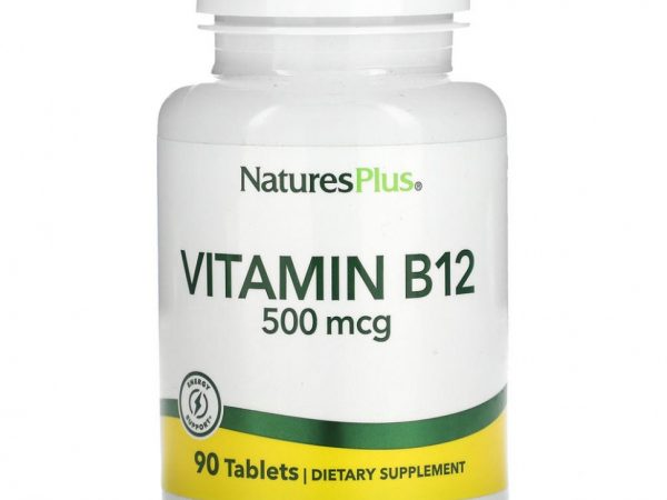 NaturesPlus, Витамин B12, 500 мкг, 90 таблеток