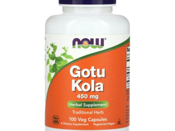 NOW Foods, Готу кола, 450 мг, 100 растительных капсул