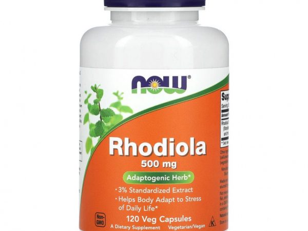 NOW Foods, Родиола, 500 мг, 120 растительных капсул