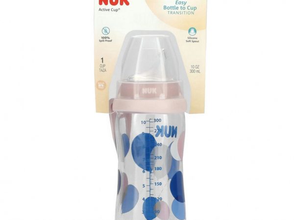 NUK, Active Cup, для детей от 8 месяцев, розовый, 300 мл (10 унций)