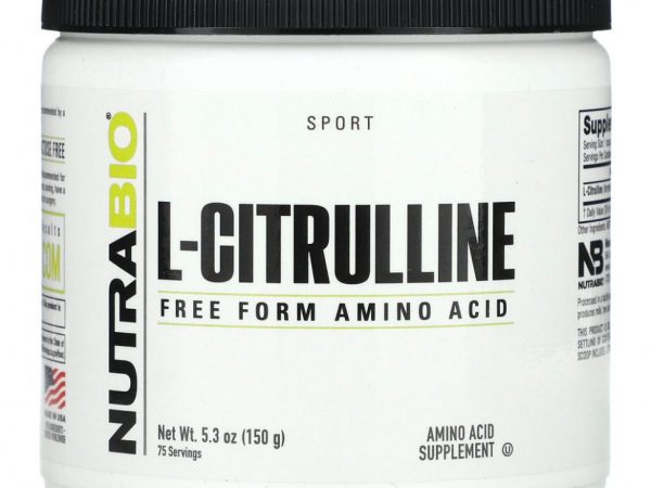 Nutrabio Labs, L-цитруллин, аминокислота в свободной форме, 150 г (5,3 унции)