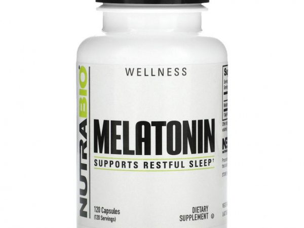 Nutrabio Labs, Мелатонин, 3 мг, 120 капсул