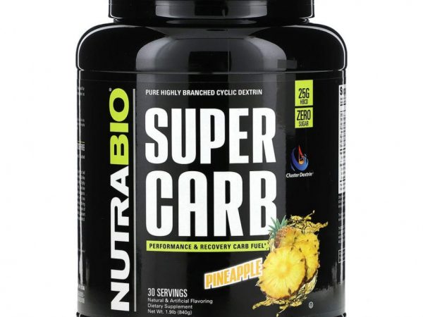 Nutrabio Labs, Super Carb, ананас, 840 г (1,9 фунта)