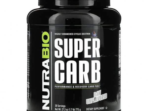 Nutrabio Labs, Super Carb, сырые без добавок, 775 г (1,7 фунта)