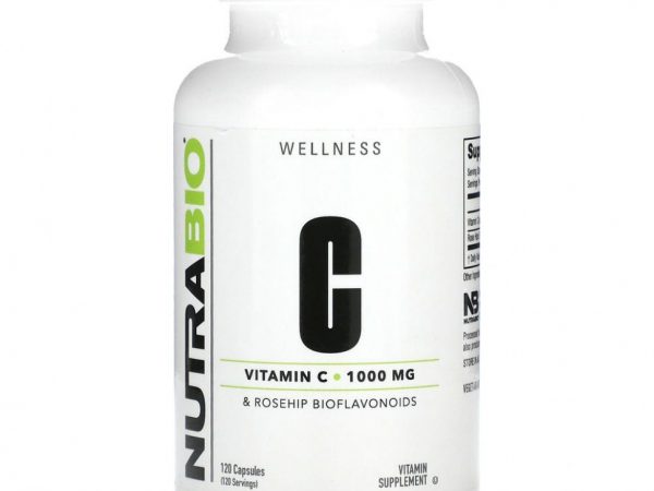 Nutrabio Labs, Витамин C, 1000 мг, 120 капсул