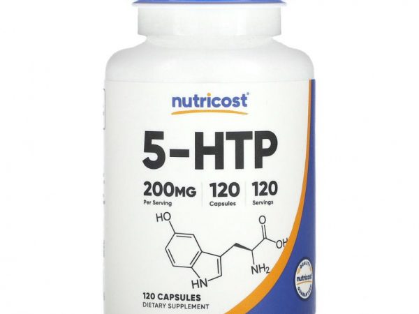 Nutricost, 5-HTP, 200 мг, 120 капсул
