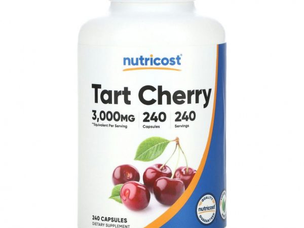Nutricost, Вишня, 3000 мг, 240 капсул