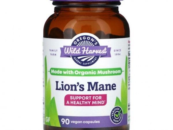 Oregons Wild Harvest, Lion's Mane`` 90 веганских капсул