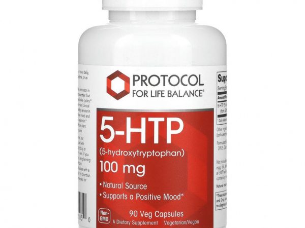 Protocol for Life Balance, 5-HTP, 100 мг, 90 растительных капсул