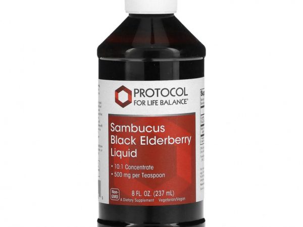 Protocol for Life Balance, Жидкость из черной бузины (Sambucus), 500 мг, 237 мл (8 жидк. Унций)