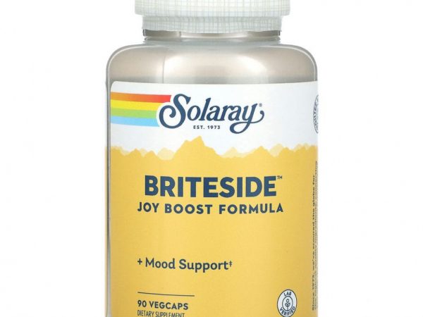 Solaray, Briteside, формула для повышения радости, 90 растительных капсул