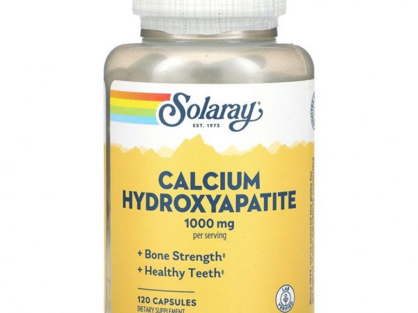 Solaray, Calcium Hydroxyapatite, 250 mg, 120 Capsules