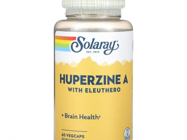 Solaray, Huperzine A with Eleuthero, 60 VegCaps