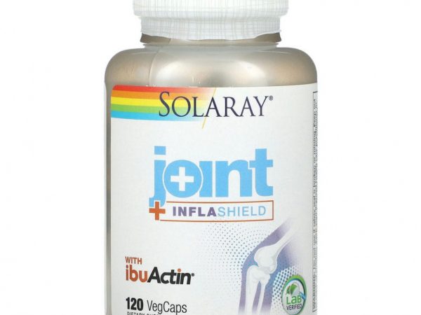 Solaray, Joint + Inflashield с IbuActin`` 120 растительных капсул