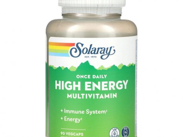 Solaray, Раз в день, усиленная энергия, Multi-Vita-Min, 90 вегетарианских капсул