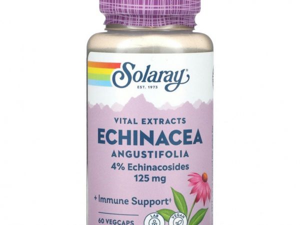 Solaray, Vital Extracts, Echinacea Angustifolia, 125 mg, 60 VegCaps
