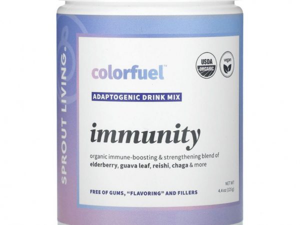 Sprout Living, Colorfuel Immunity, смесь для адаптогенных напитков, 125 г (4,4 унции)