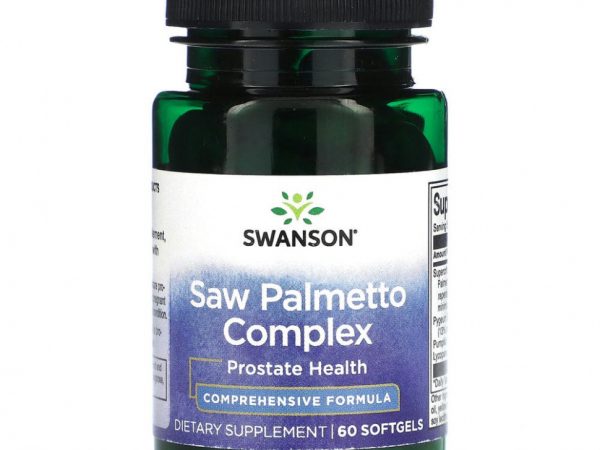Swanson, Saw Palmetto, 60 мягких таблеток