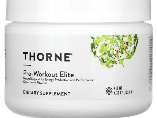 Thorne, Pre-Workout Elite, цитрусовые, 122,6 г (4,32 унции)