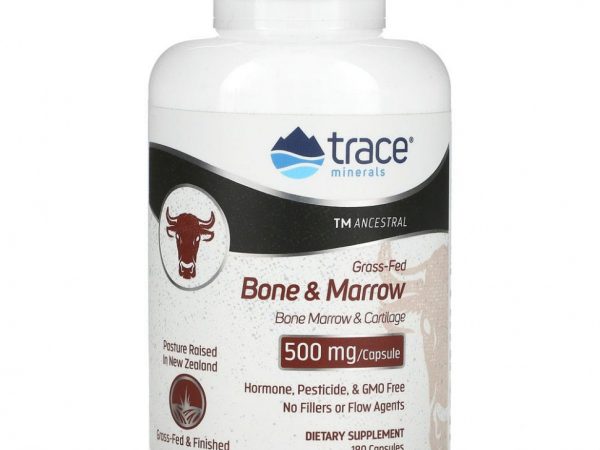 Trace Minerals ®, Для костей и костного мозга от травяного откорма, 500 мг, 180 капсул