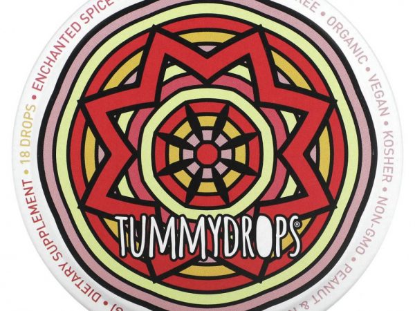 Tummydrops, Enchanted Spice, интенсивные капли с имбирем, 18 капель, 57 г (2 унции)
