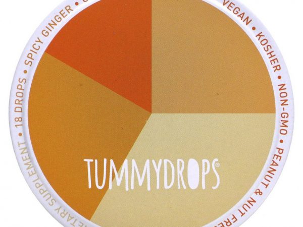 Tummydrops, Пряный имбирь, 18 капель, 57 г (2 унции)