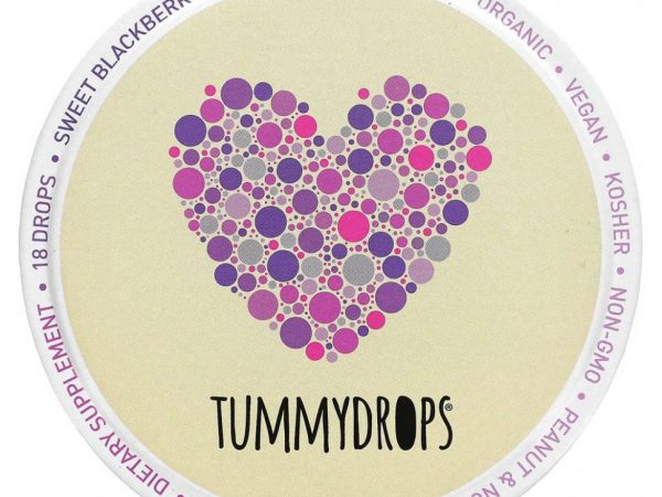 Tummydrops, Сладкий ежевика и имбирь, 18 капель, 57 г (2 унции)