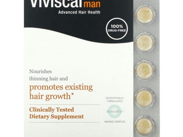 Viviscal, Man Advanced Hair Health, 60 таблеток