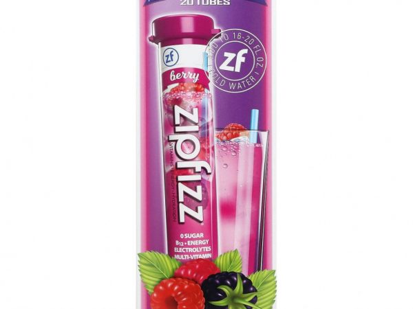 Zipfizz, Смесь для энергетических напитков, ягоды, 20 тюбиков, 11 г (0,39 унции)