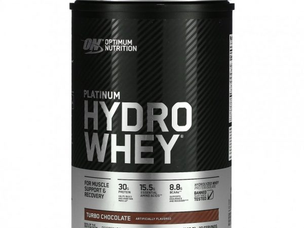Optimum Nutrition, Platinum Hydro Whey, турбо-шоколад, 795 г (1,75 фунта)