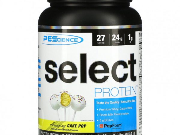 PEScience, Select Protein, Amazing Cake Pop, 850,5 г (1,9 фунта)
