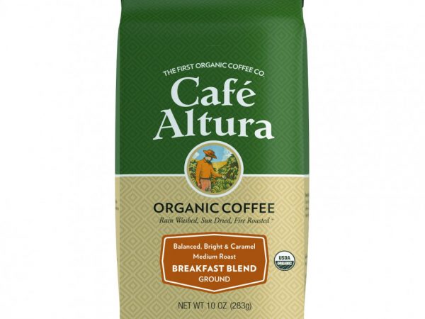 Cafe Altura, органический кофе, смесь для завтрака, молотый, средняя обжарка, 283 г (10 унций)