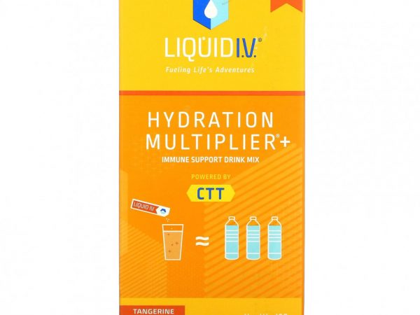 Liquid I.V., Напиток для усиления гидратации + поддержка иммунитета, мандарин, 10 отдельных пакетиков по 16 г (0,56 унции)