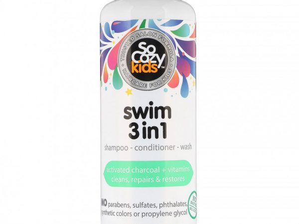 SoCozy, Kids, Swim 3 in 1, шампунь + кондиционер + гель для душа, 311 мл