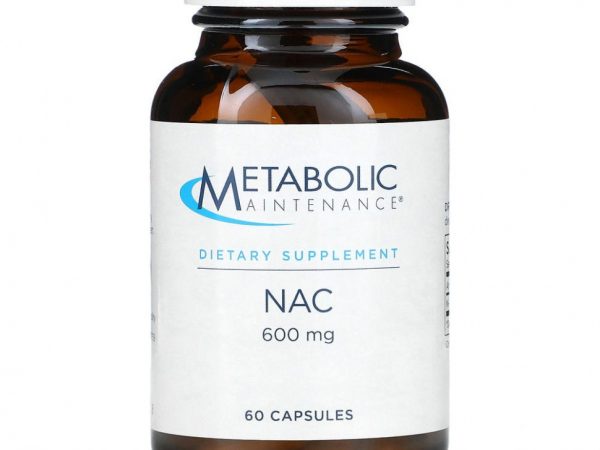 Metabolic Maintenance, NAC, 600 мг, 60 капсул