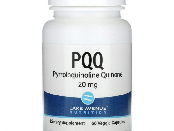 Lake Avenue Nutrition, пирролохинолинхинон, 20 мг, 60 растительных капсул