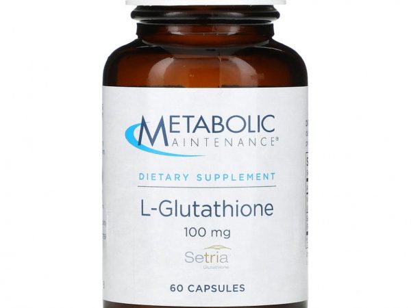 Metabolic Maintenance, L-глутатион, 100 мг, 60 капсул