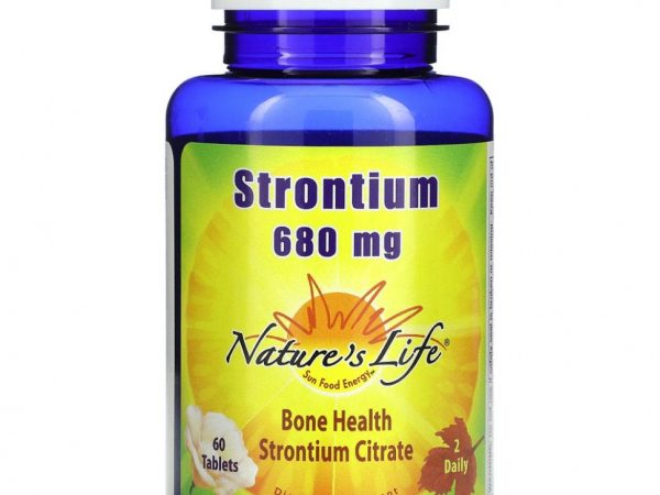 Nature's Life, Стронций, 340 мг, 60 таблеток