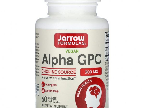 Jarrow Formulas, альфа ГФХ, 300 мг, 60 растительных капсул