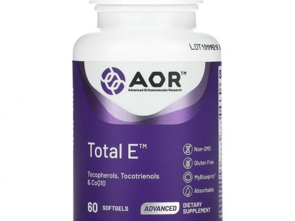 Advanced Orthomolecular Research AOR, Total E, комплекс витаминов группы Е, 60 мягких таблеток