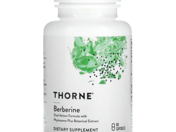 Thorne Research, берберин-500, 60 капсул