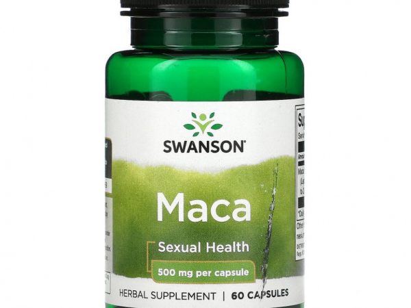 Swanson, Мака, 500 мг, 60 капсул