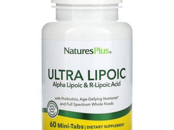 NaturesPlus, Ультра Липоевая, 60 мини-таблеток
