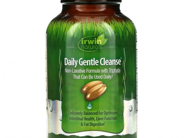 Irwin Naturals, Ежедневная мягкая очистка, 60 мягких капсул