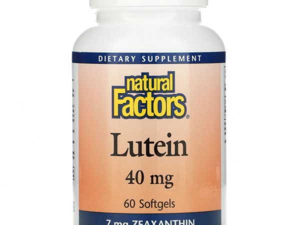 Natural Factors, лютеин, 40 мг, 60 мягких таблеток
