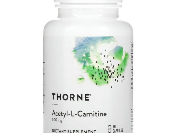 Thorne Research, Carnityl, ацетил-L-карнитин, 60 капсул