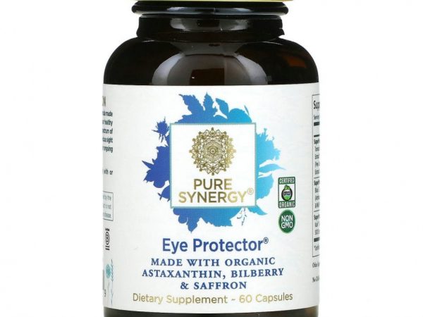 Pure Synergy, Eye Protector, пищевая добавка для поддержки здоровья глаз, 60 капсул