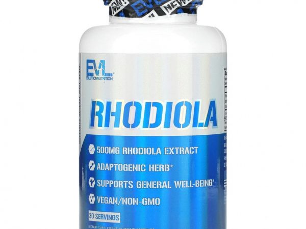 EVLution Nutrition, Родиола, 500 мг, 30 растительных капсул