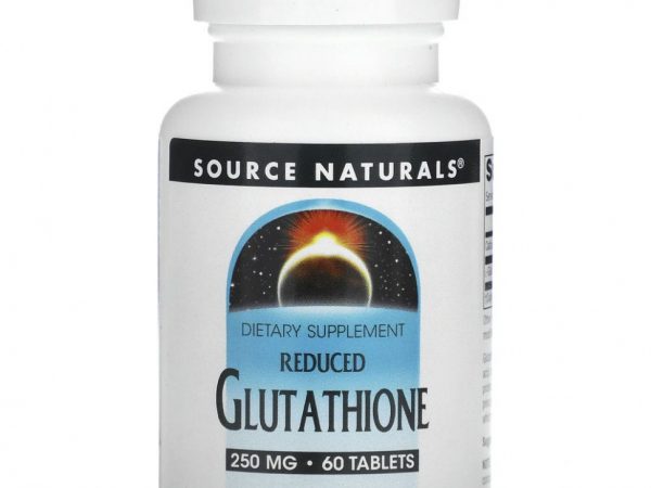 Source Naturals, восстановленный глутатион, 250 мг, 60 таблеток