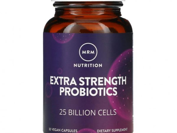 MRM, Nutrition, пробиотики с повышенной силой действия, 25 млрд клеток, 30 растительных капсул